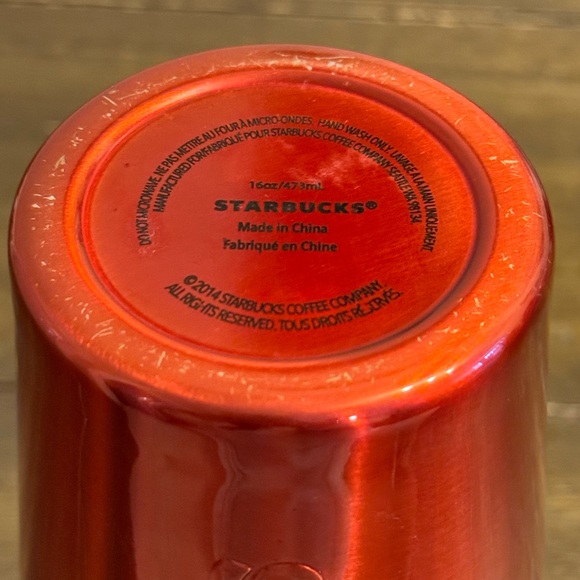 STARBUCKS Sunset Gold Orange Gradient Stainless Steel Cold Cup Tumbler 16Oz - Picture 5 of 5